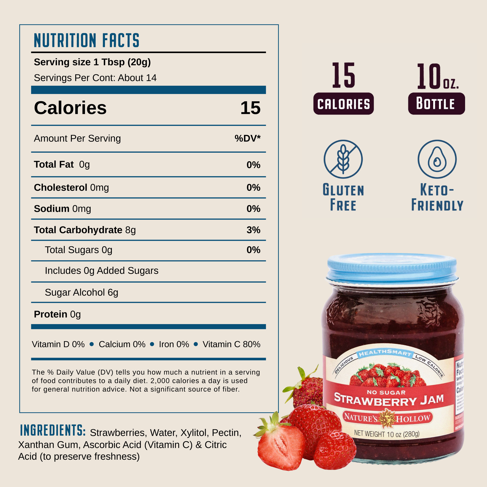 HealthSmart Strawberry Jam